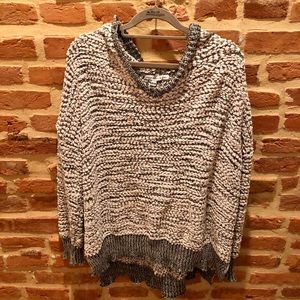 Young, Fabulous & Broke Black and white sweater